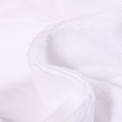 Tissu Micro Éponge Bambou Téa Blanc - Par 10 cm