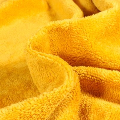 Tissu Micro Éponge Bambou Téa Jaune curcuma - Par 10 cm