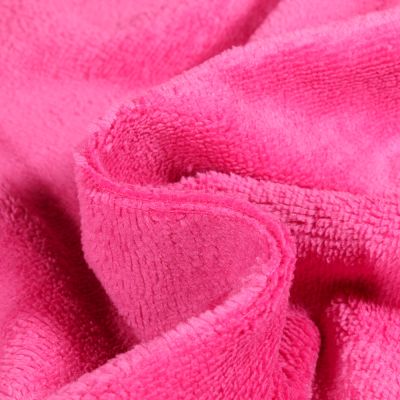 Tissu Micro Éponge Bambou Téa Rose fuchsia - Par 10 cm