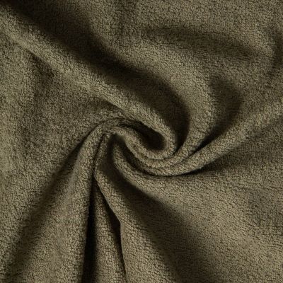 Tissu Eponge  Spa 400 g/m2 uni Vert kaki - Par 10 cm