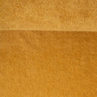 Tissu Eponge  Spa 400 g/m2 uni Jaune moutarde - Par 10 cm