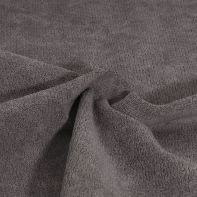 Tissu Jacquard d&#039;ameublement Ultraclean uni Gris acier - Par 10 cm