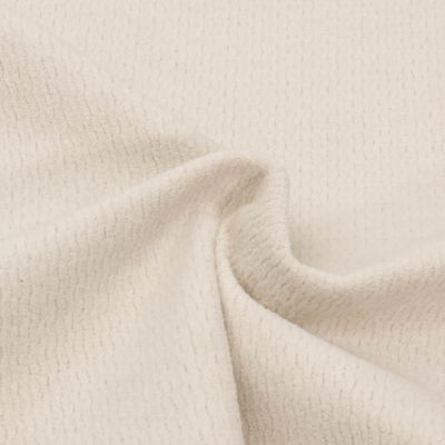 Tissu Jacquard d&#039;ameublement Ultraclean uni Ecru - Par 10 cm
