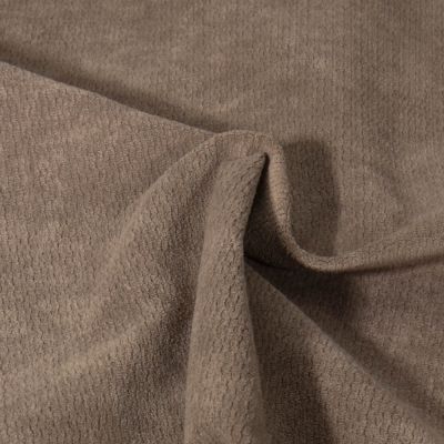 Tissu Jacquard d&#039;ameublement Ultraclean uni Taupe - Par 10 cm