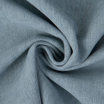 Tissu Lin d’ameublement toucher velours et envers antidérapant uni Bleu céladon - Par 10 cm