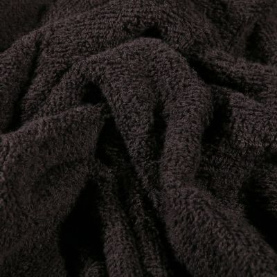 Tissu Eponge Premium 400 g/m² Noir - Par 10 cm