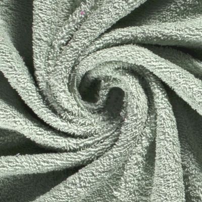 Tissu Eponge légère 340 g/m² uni Vert pastel - Par 10 cm