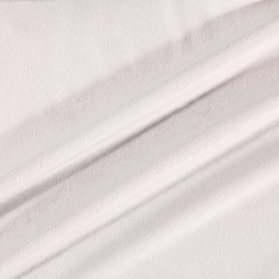 Tissu Minky Ultra doux Ras Gris Clair x10cm