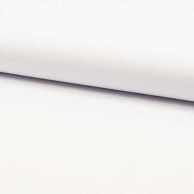 Tissu Popeline de coton unie Blanc - Par 10 cm
