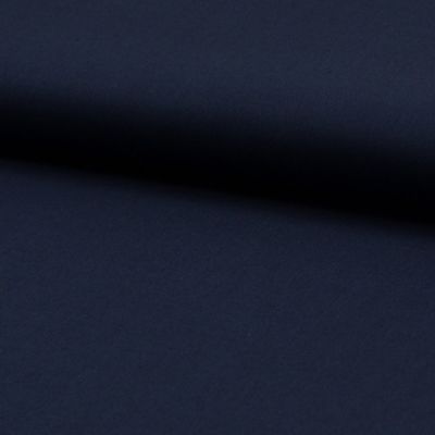 Tissu Popeline de coton unie Bleu marine - Par 10 cm