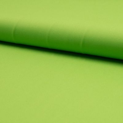 Tissu Popeline de coton unie Vert pomme - Par 10 cm