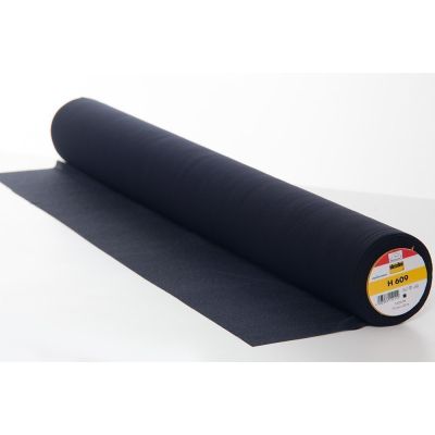 Entoilage Thermocollant Vlieseline H609 Noir - Par 10 cm