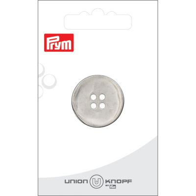 Bouton Prym Eric Métal 25 mm x1 - Argent