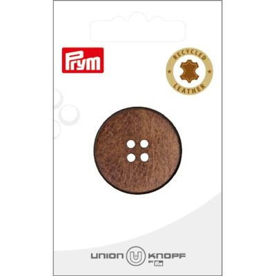 Bouton Prym Cuir recyclé 30 mm x1 - Brun moyen