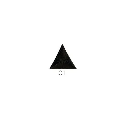 Ecusson Thermocollant Triangle Brodé Noir