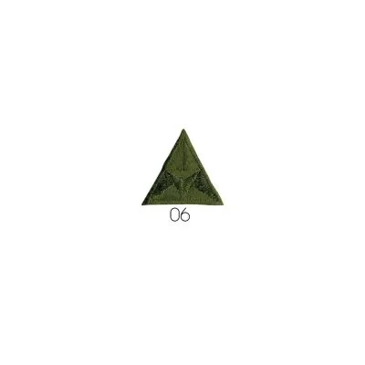 Ecusson Thermocollant Triangle Brodé Kaki
