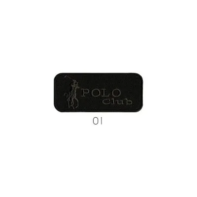 Ecusson Thermocollant Polo club noir