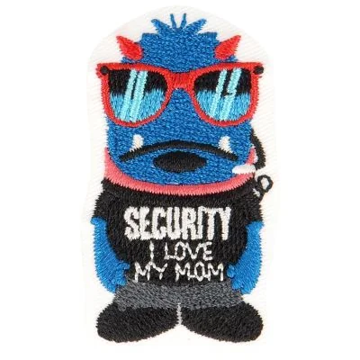Ecusson Thermocollant Monstre &amp; Co Videur bleu et noir