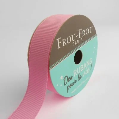 Bobinette Ruban Gros grain Frou-Frou Pétale de rose - 16 mm x 6 mètres