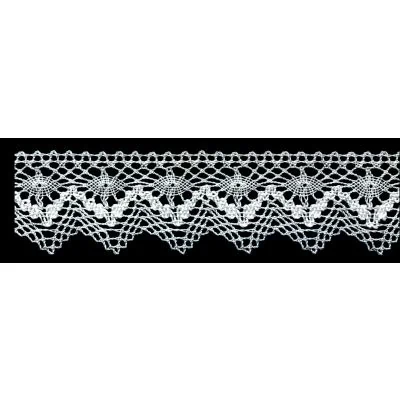 Dentelle Coton Blanc x1m