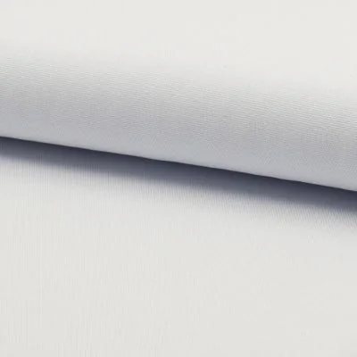 Tissu Coton Sergé d&#039;ameublement uni Blanc - Par 10 cm