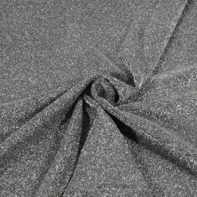 Tissu Maille Lurex pailleté uni Argent - Par 10 cm
