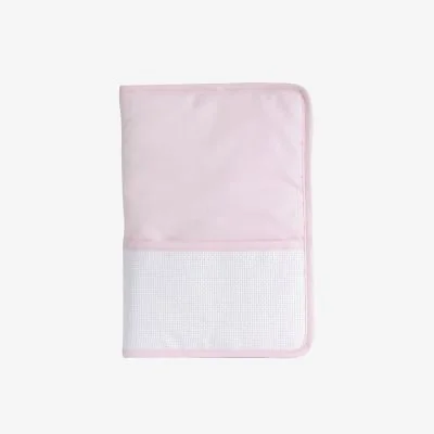 Protège Carnet de Santé Prêt à broder  DMC 18 x 25 cm Rose