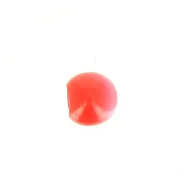 Bouton boule nacré 10 mm - Rouge