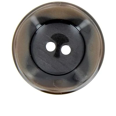 Bouton cuvette bord gondolé 34 mm - Marron