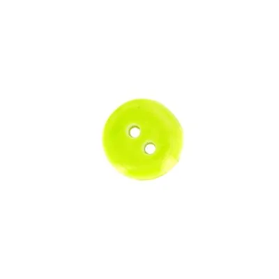 Bouton uni Christian 12 mm - Vert