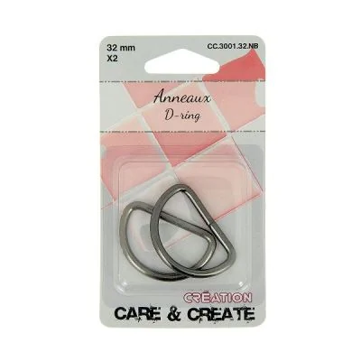 Passants demi-ronds Care &amp; Create Bronze 32 mm x2