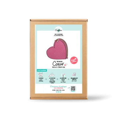 Kit Couture Craftine Pochette Coeur
