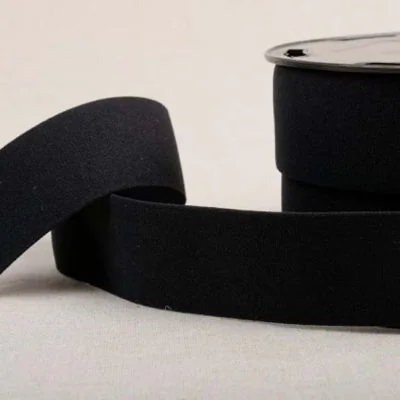 Elastique doux 40 mm Noir x1m