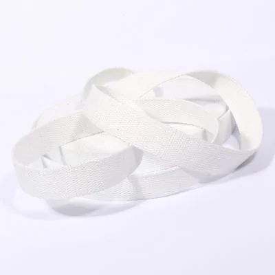 Sangle Coton 30 mm Lurex uni Blanc x1m