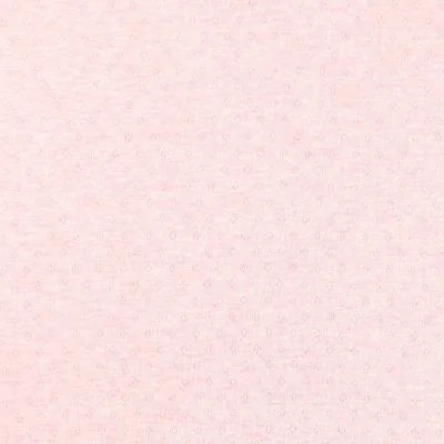 Tissu Jersey Coton ajouré uni Rose chiné - Par 10 cm