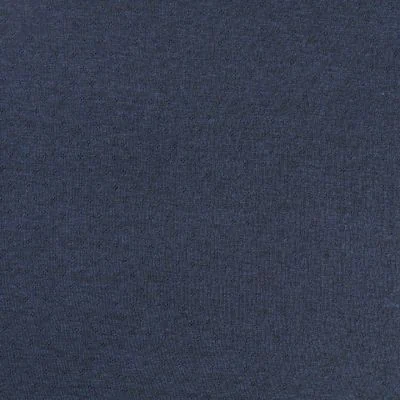 Tissu Jersey Coton ajouré uni Bleu indigo chiné - Par 10 cm