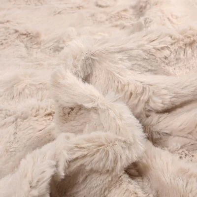 Tissu Fausse fourrure Lincia Ecru - Par 10 cm