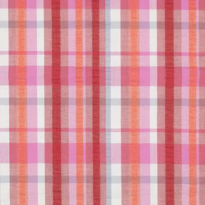 Tissu Coton imprimé Cadralys sur fond Rose - Par 10 cm