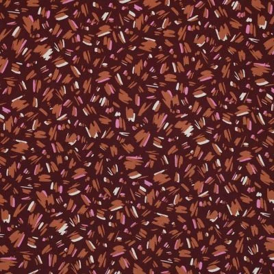 Tissu Viscose légère Afonso sur fond Pourpre - Par 10 cm