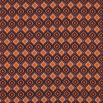 Tissu Viscose extensible Recto sur fond Orange - Par 10 cm