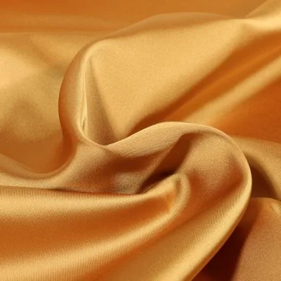 Tissu Satin Duchesse extensible Doré - Par 10 cm