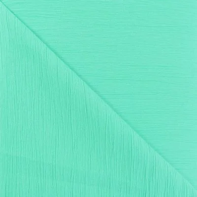 Tissu Crépon Vert menthe x10cm