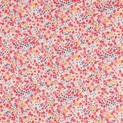 Tissu Liberty of London Phoebe Rouge et bleu - Par 10 cm