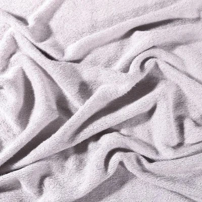 Tissu Eponge Bébé Bambou Tout doux Gris - Par 10 cm