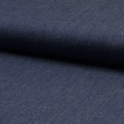 Tissu Chambray Coton Craftine Bleu marine - Par 10 cm