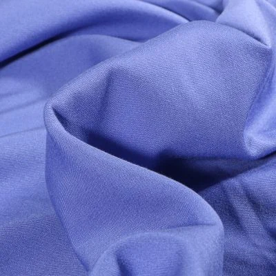 Tissu Viscose extensible uni Bleu - Par 10 cm