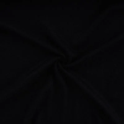 Tissu Maille Jersey uni chiné Noir - Par 10 cm