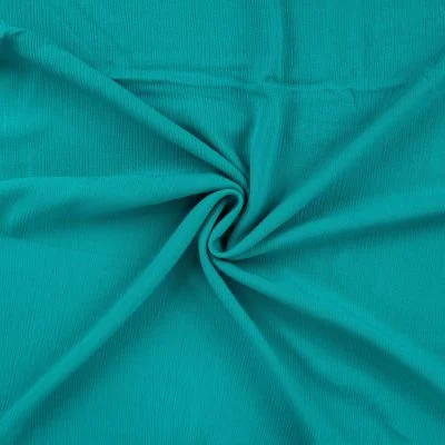 Tissu Crépon de Viscose uni Vert émeraude - Par 10 cm