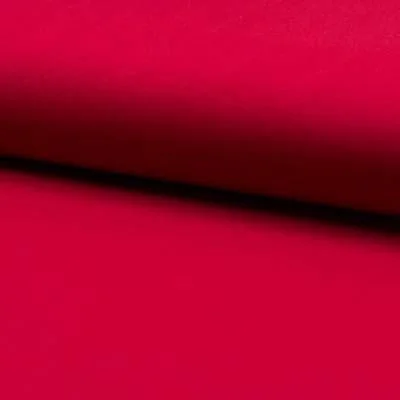 Tissu Bengaline Viscose stretch uni Rouge - Par 10 cm
