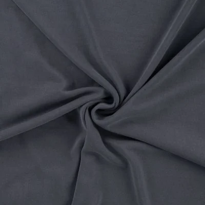Tissu Modal uni Bleu denim - Par 10 cm